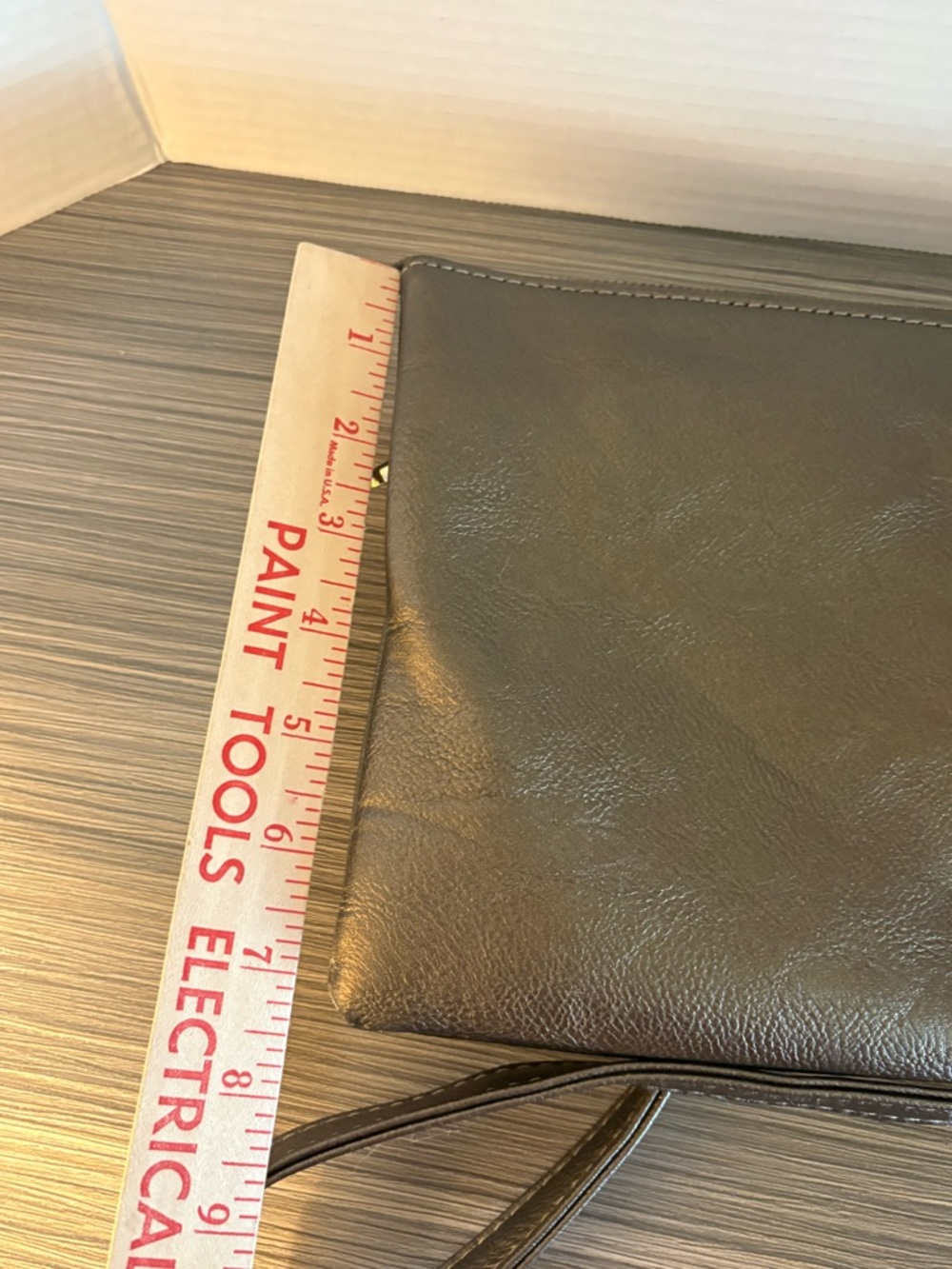 Kate Spade New York Brown Bronze Leather Crossbody Purse Bag Zipper Broken - Picture 7 of 11